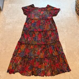 Floral Multicolor Maxi Dress